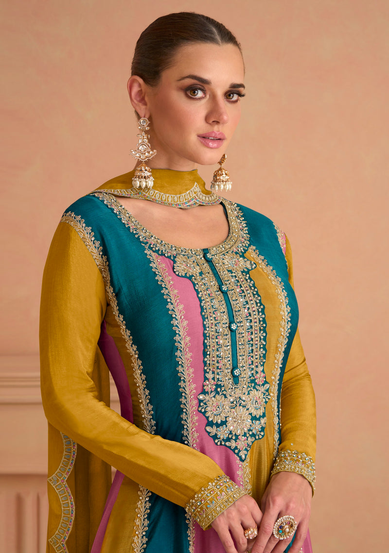 Beautiful Designer Occasion Wear Premium Punjabi Style Salwar Suit