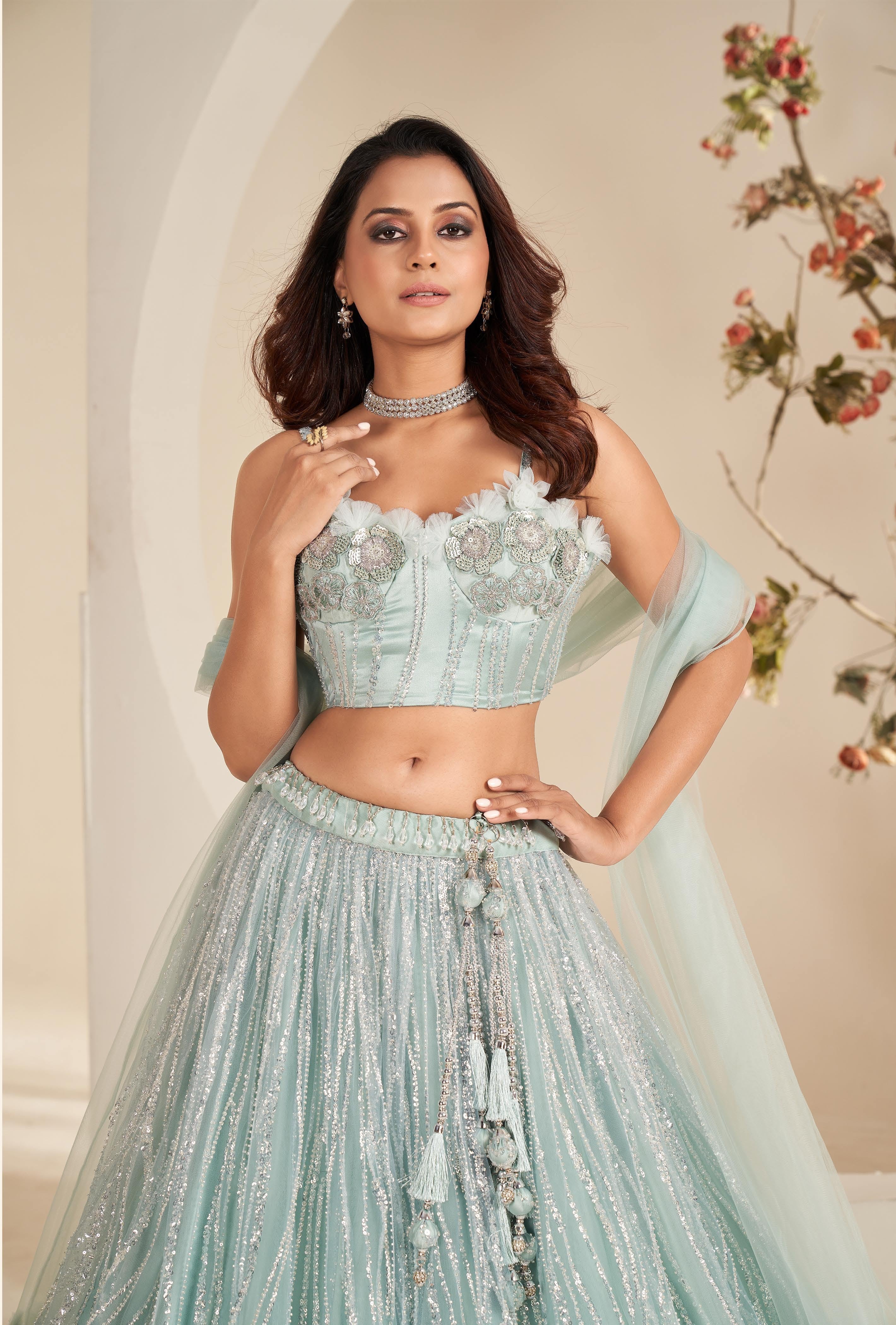 Beautiful Designer Occasion Wear Latest Handwork Lehenga Choli