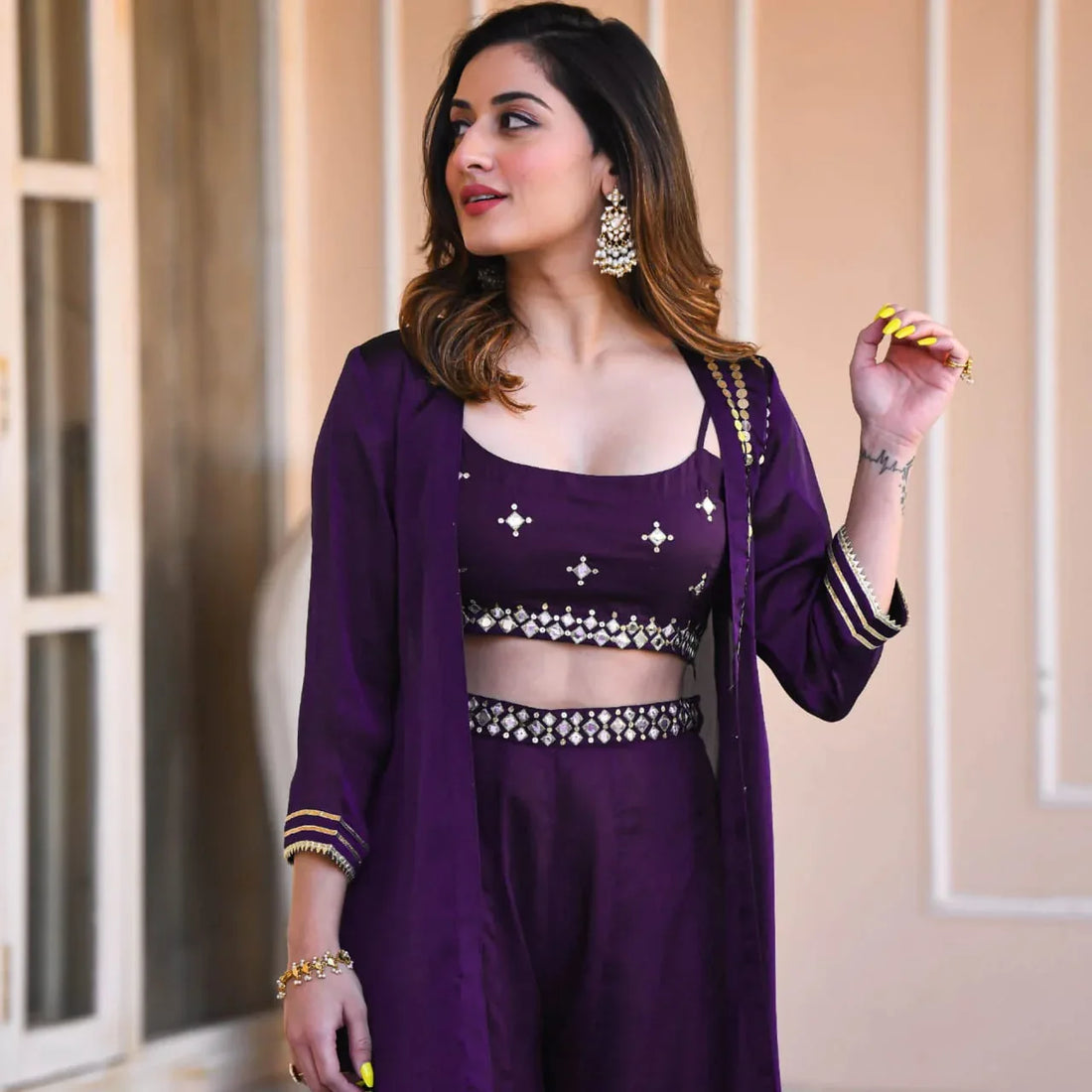 Designer Ethnic Wear Sharara Suit
