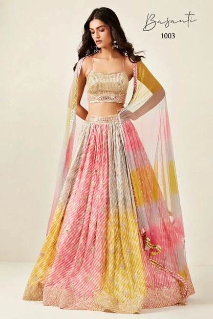 Virasat Basanti 1001 1003 Series Latest Designer Wedding Wear Lehenga Choli Dno 1003 - Anant Exports