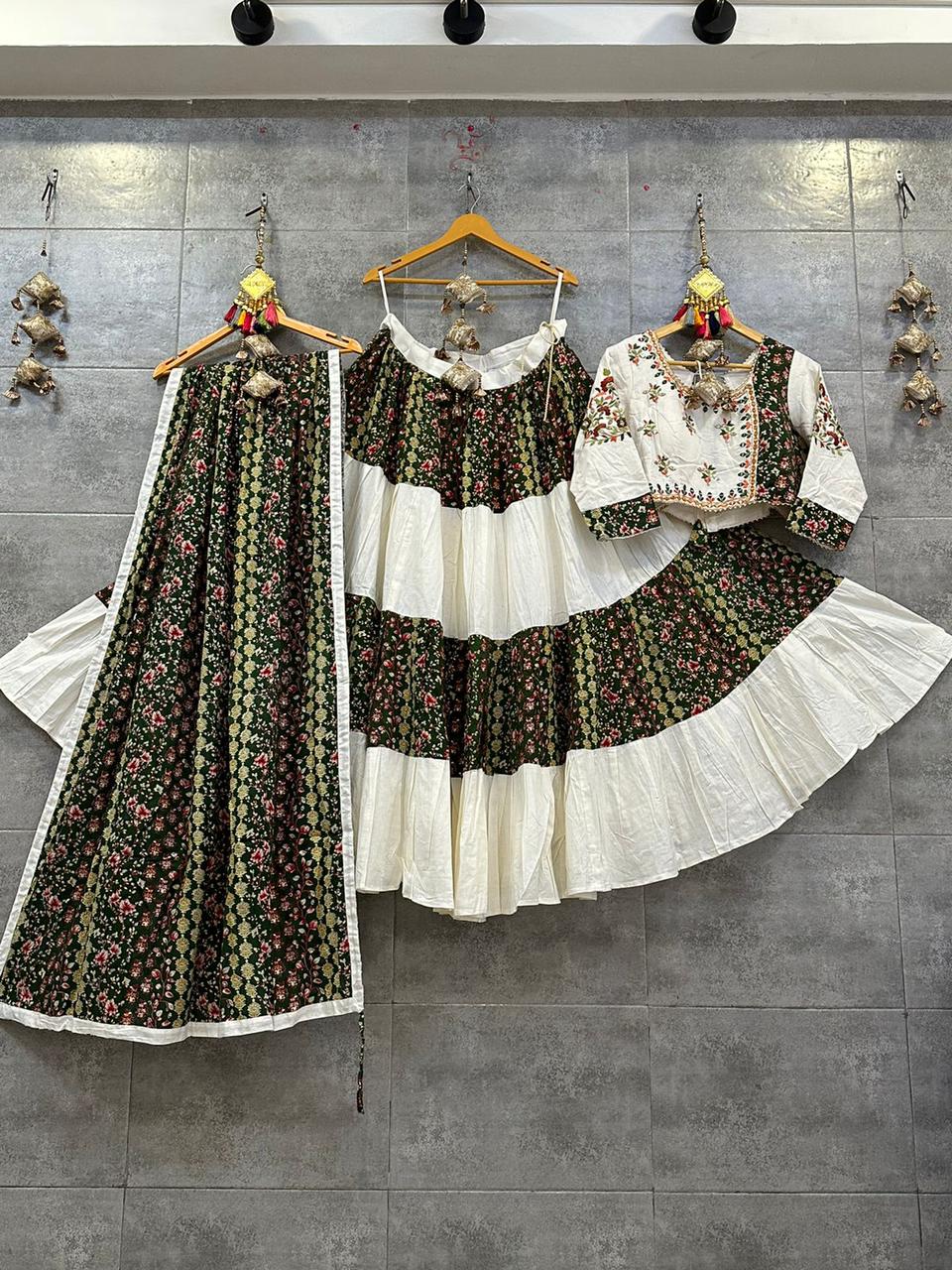 Party Wear Cotton Printed Lehenga Choli