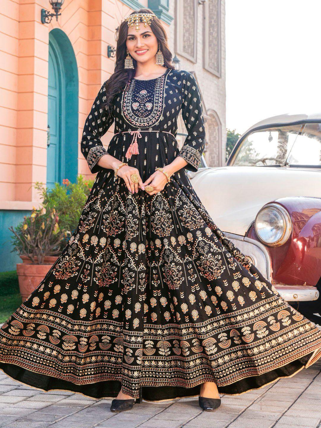 Beautiful Long Anarkali Gown Kurti Glam NX - Anant Exports