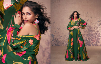 Beautiful Designer Occasion Wear Indo Western Dress 