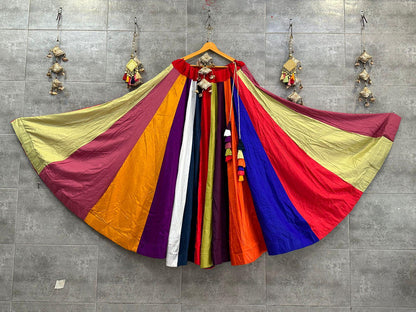 Beautiful Partywear Pure Reyon Cotton Rainbow Skirt - Anant Exports