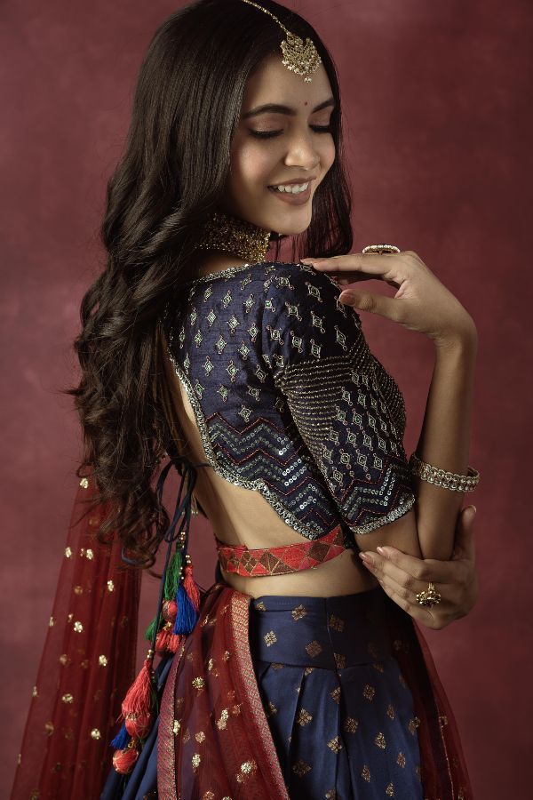 Beautiful Kanjiveram Silk Pure Zari Half Saree