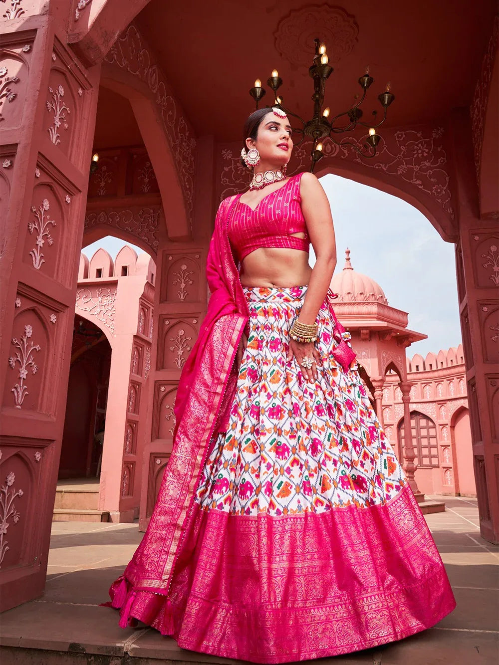 Navratri Special Traditional Looks For Patola Print Lehenga Choli D.no-1640 - Anant Exports