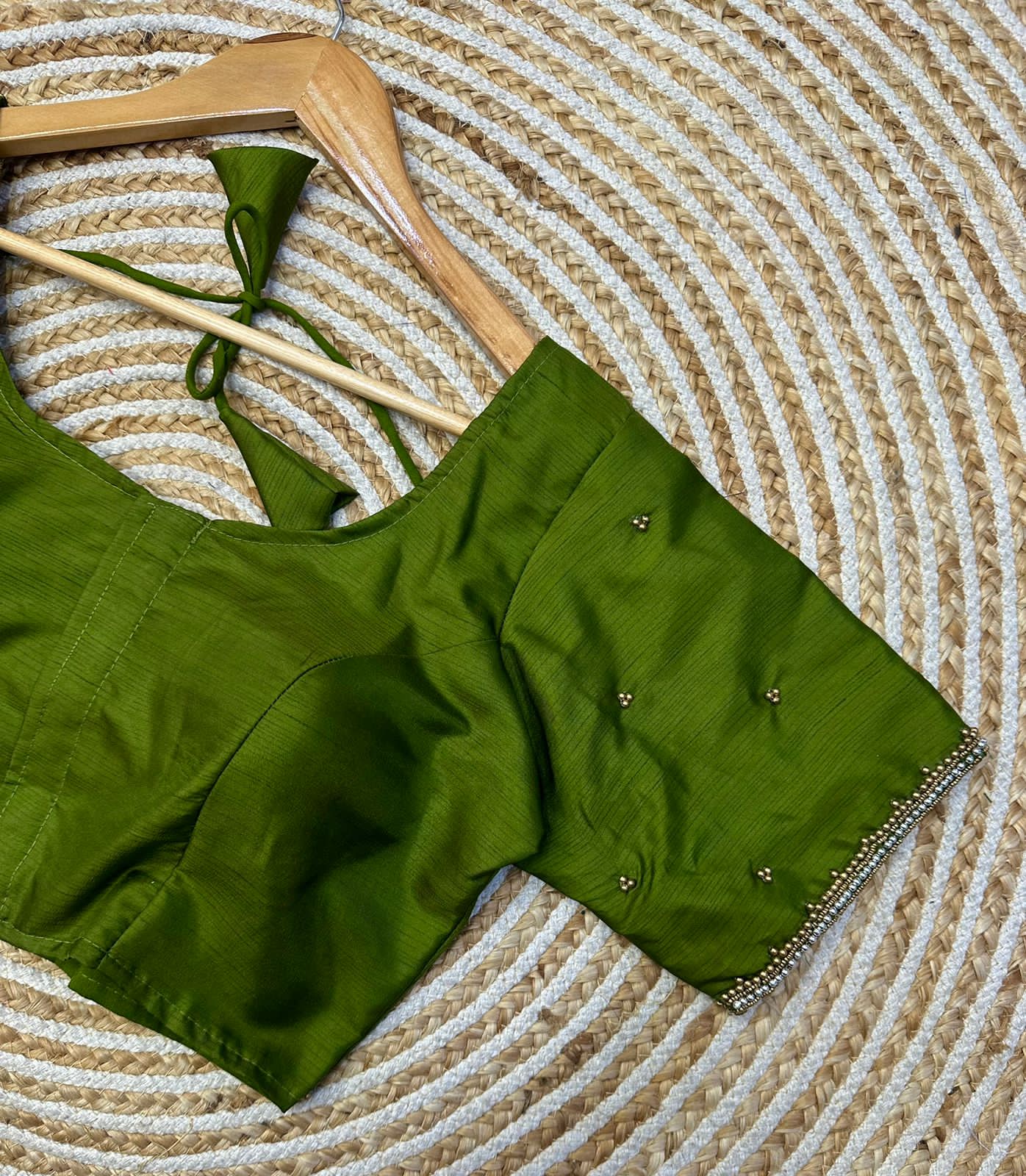 Beautiful Designer Golden Handcrafted Blouse