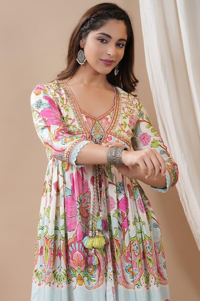 Beautiful Party Wear Designer Rajwadi Shurg Suit - Anant Exports