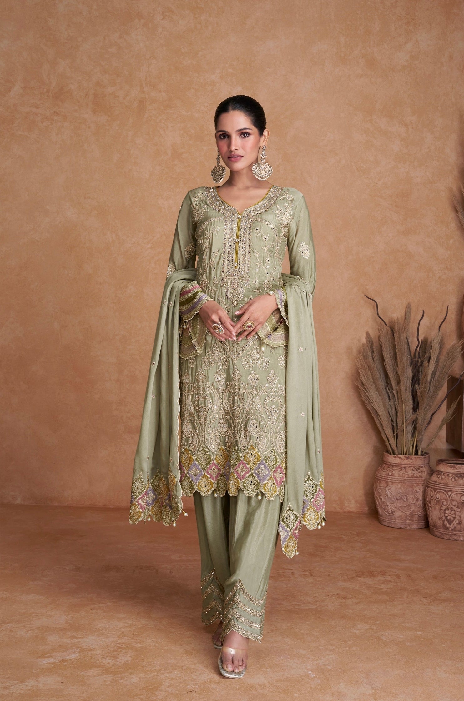 Beautiful Designer Occasion Wear Latest Anarkali Style Salwar Suit