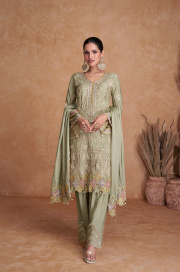 Beautiful Designer Occasion Wear Latest Anarkali Style Salwar Suit