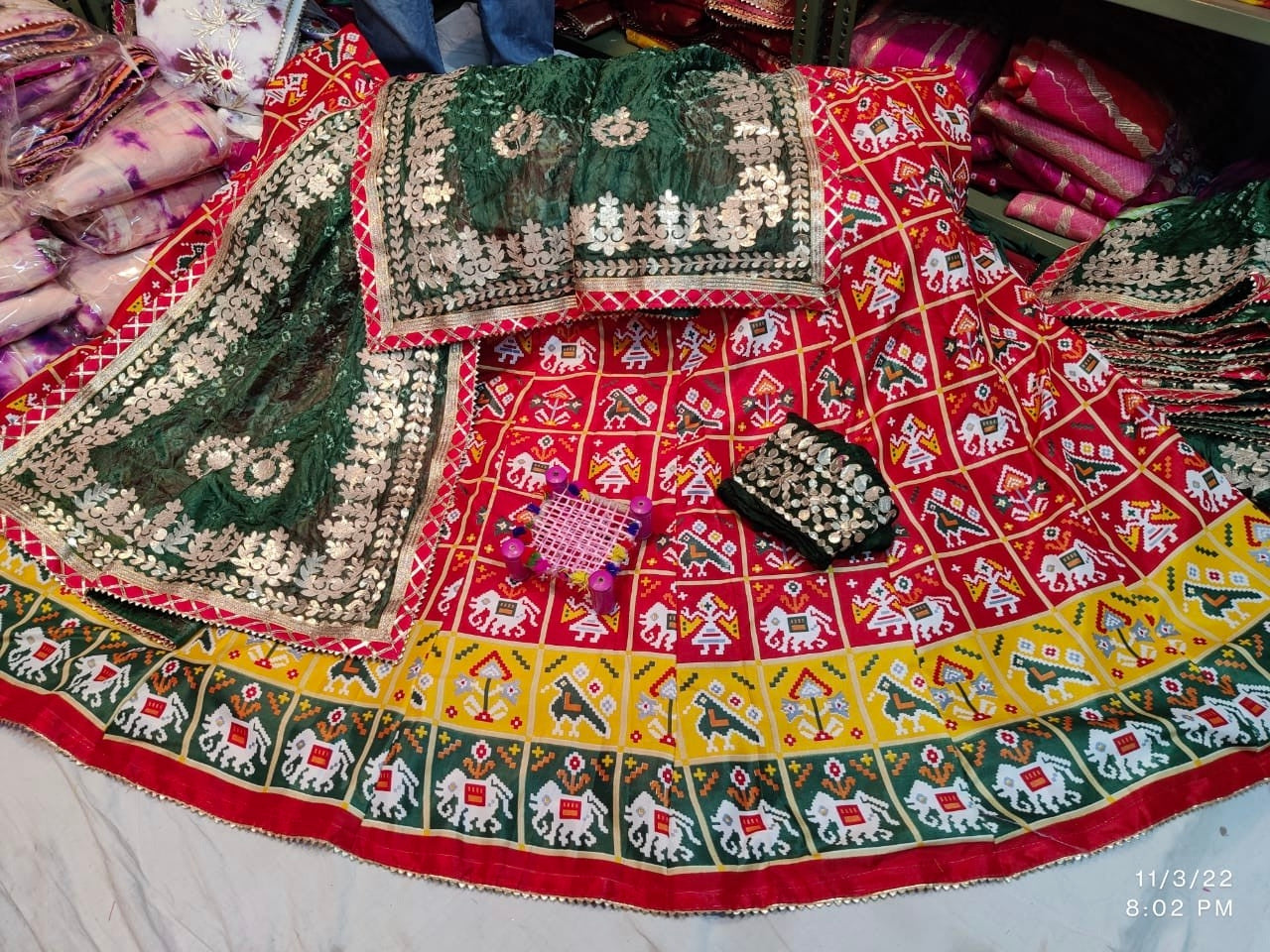 Rajsthani Traditional Patola Print Lehenga Choli
