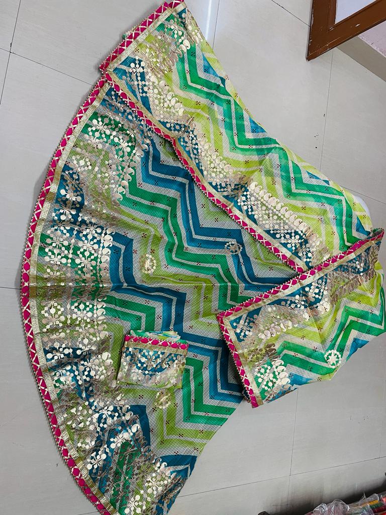 Rajasthani Traditional Bandhej Lehenga Chunni