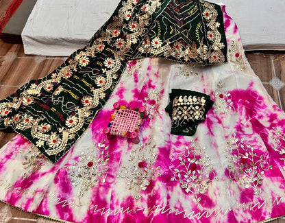 Rajasthani Traditional Georgette Gottapatti Lehenga Chunni - Anant Exports