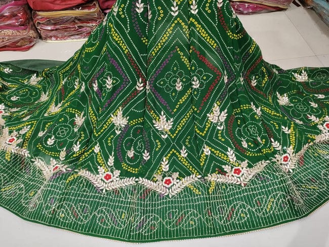 Rajsthani Traditional Rajputi Bandhej Lehenga Choli