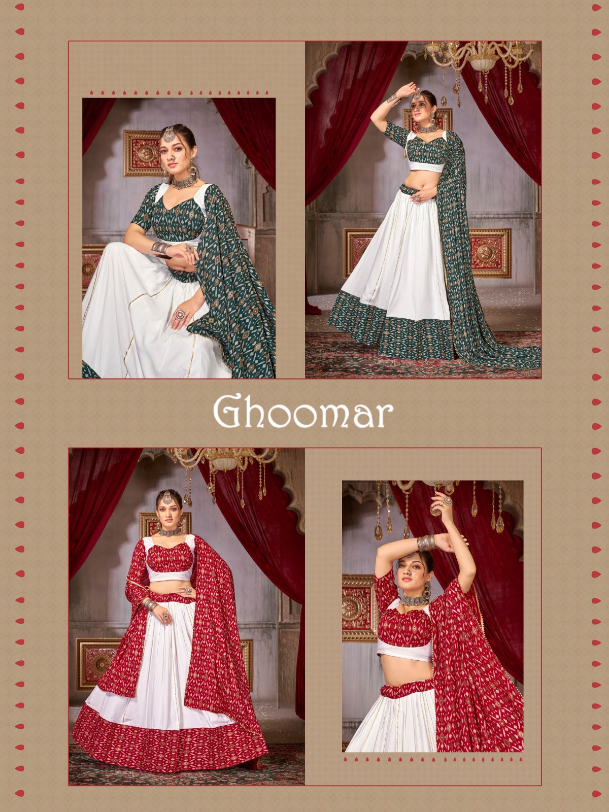 Traditional occasion Cotton Print Ikkat Lehenga Choli