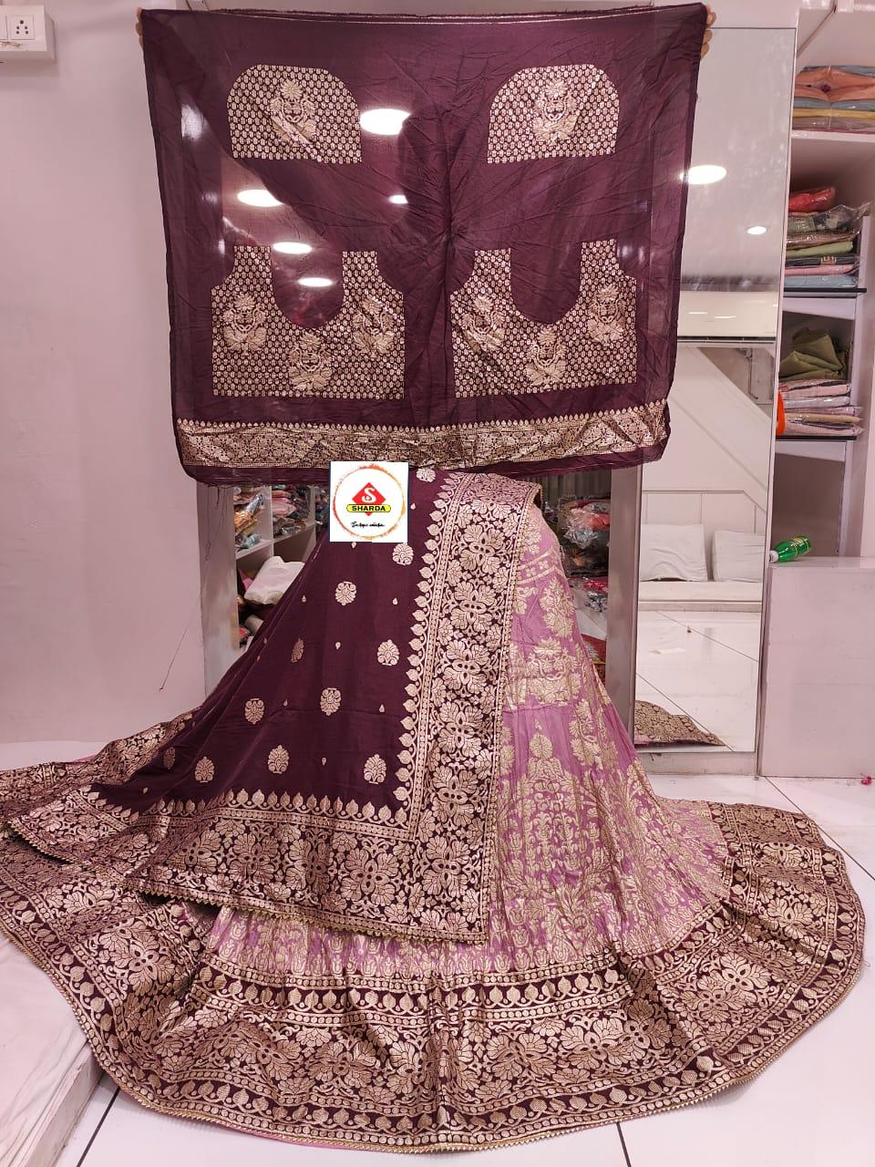 Rajasthani Traditional Dola Silk Lehenga Chunni - Anant Exports