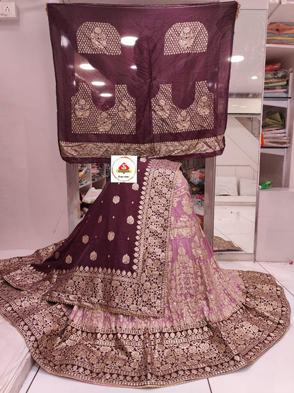 Rajasthani Traditional Dola Silk Lehenga Chunni - Anant Exports