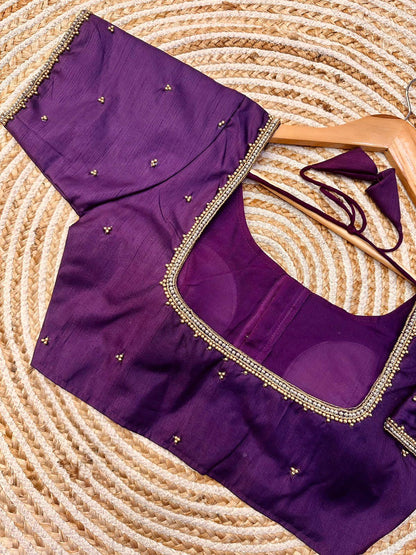 Beautiful Designer Golden Handcrafted Blouse - Anant Exports