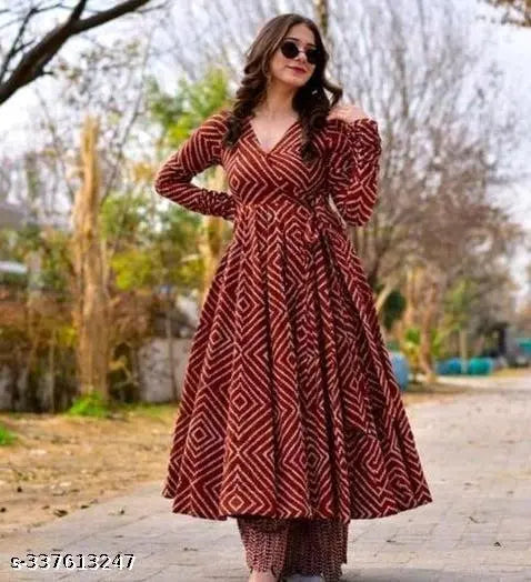 Anarkali Kurti Set