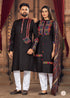 Navratri Special Couple combo of Kurta with Pajama & Kurti with Pants & Dupatta Dress - Anant Exports