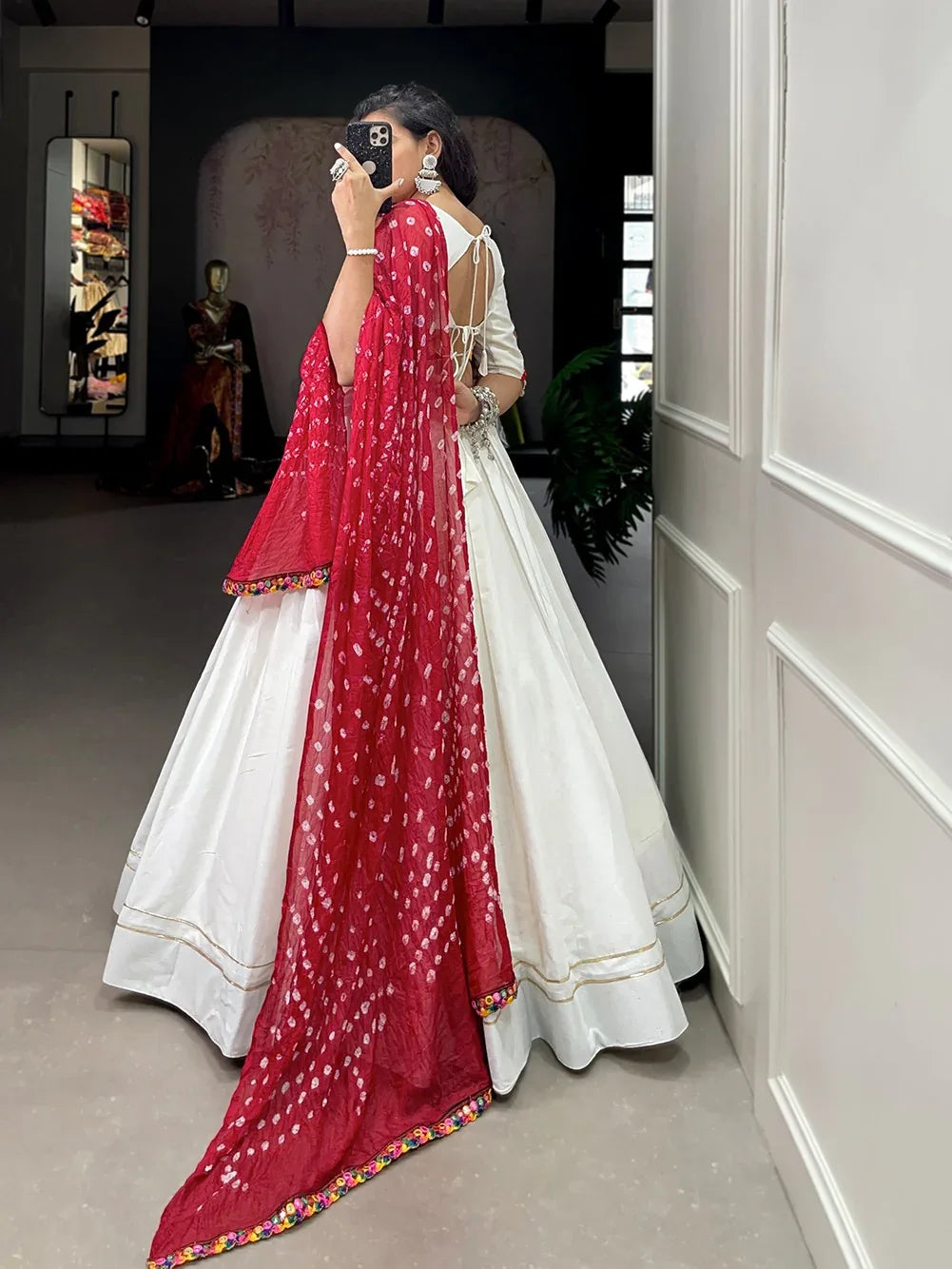 Beautiful Party Wear Traditional Gamthi Mirror Work Lehenga Choli D.No. 1604 - Anant Exports