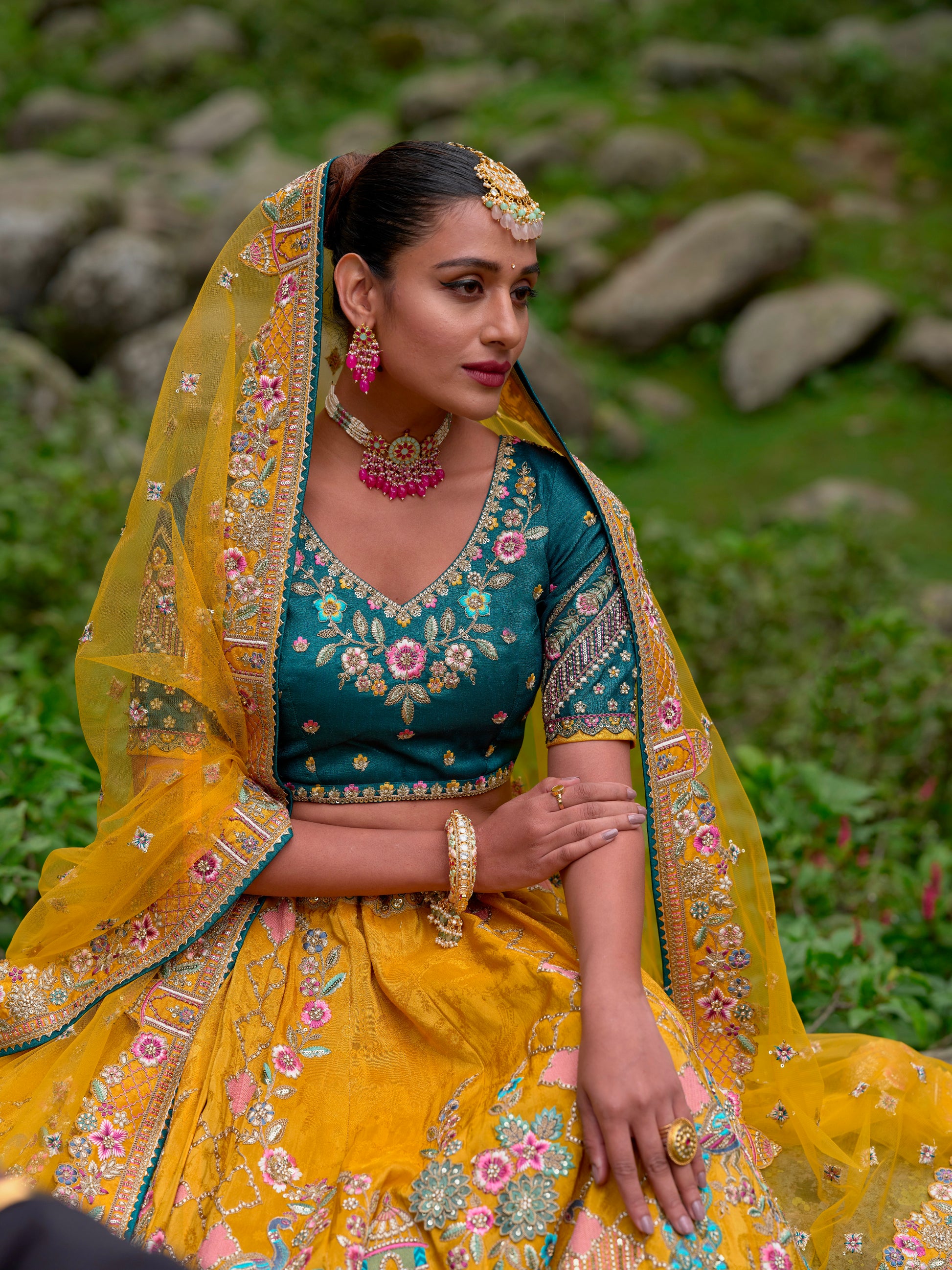 indo western lehenga choli
