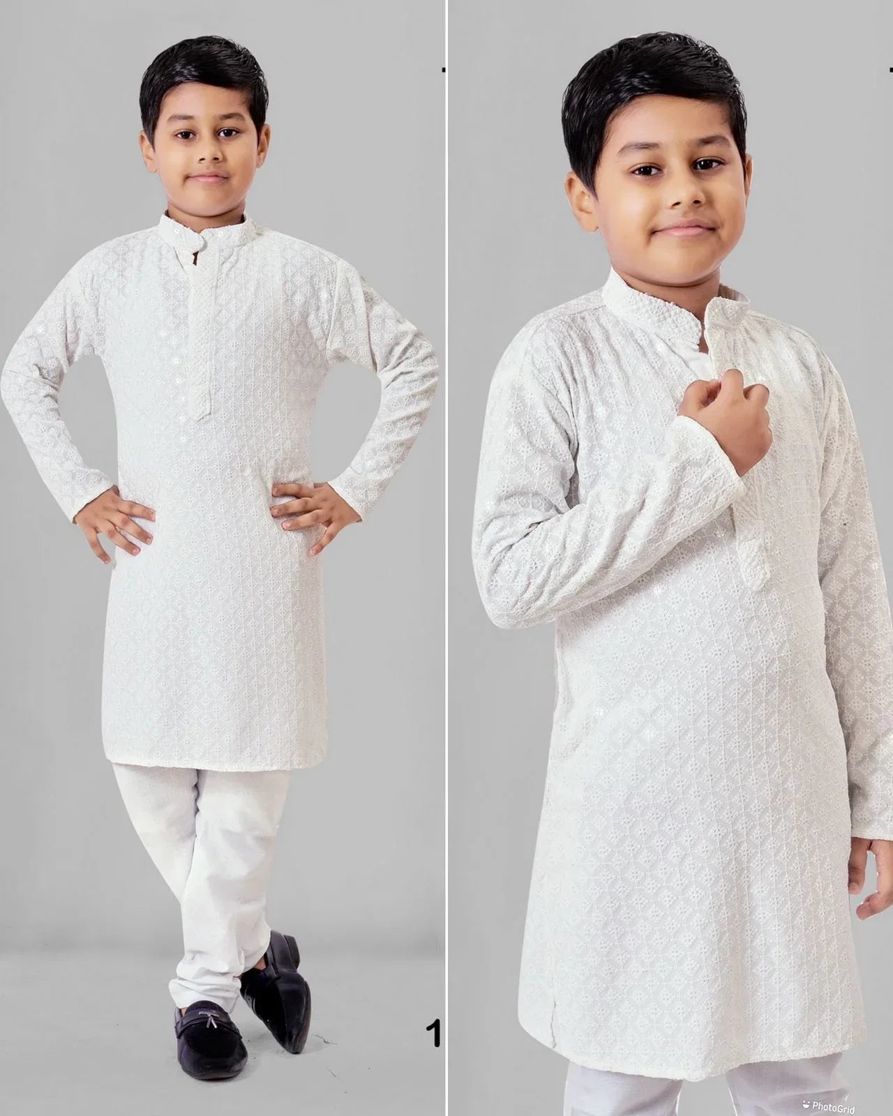 Beautiful Kids Boy Sequence Kurta Pyjama - Anant Exports