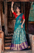 Beautiful Kanjiveram Silk Pure Zari HALF Saree with Blouse Along With Dupptta - Anant Exports