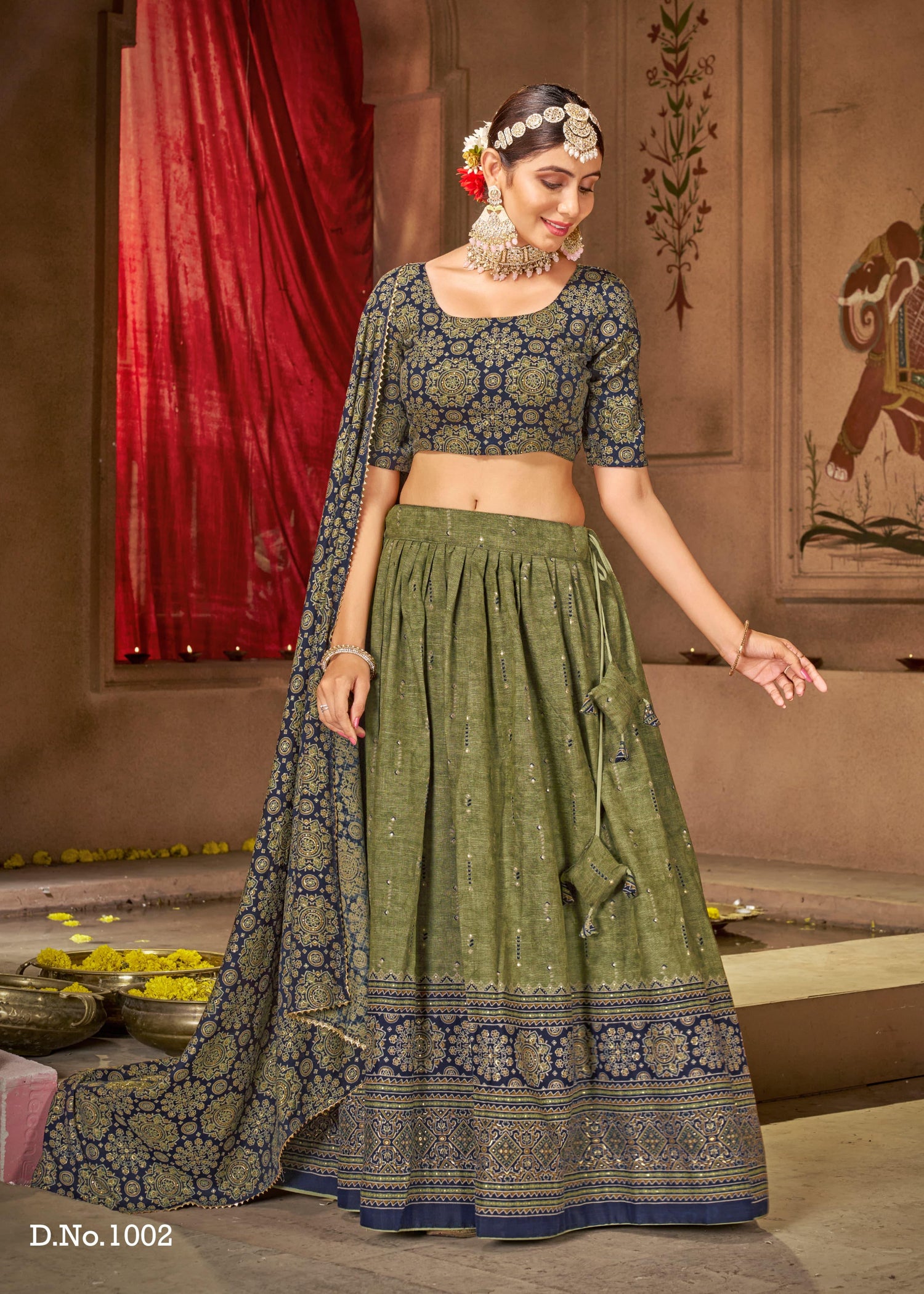 Beautiful Traditional Shubharambh Cotton Lehenga Choli - Anant Exports