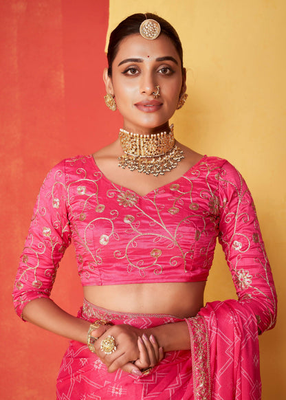 Beautiful Designer Occasion Wear Pure Chiffon Saree