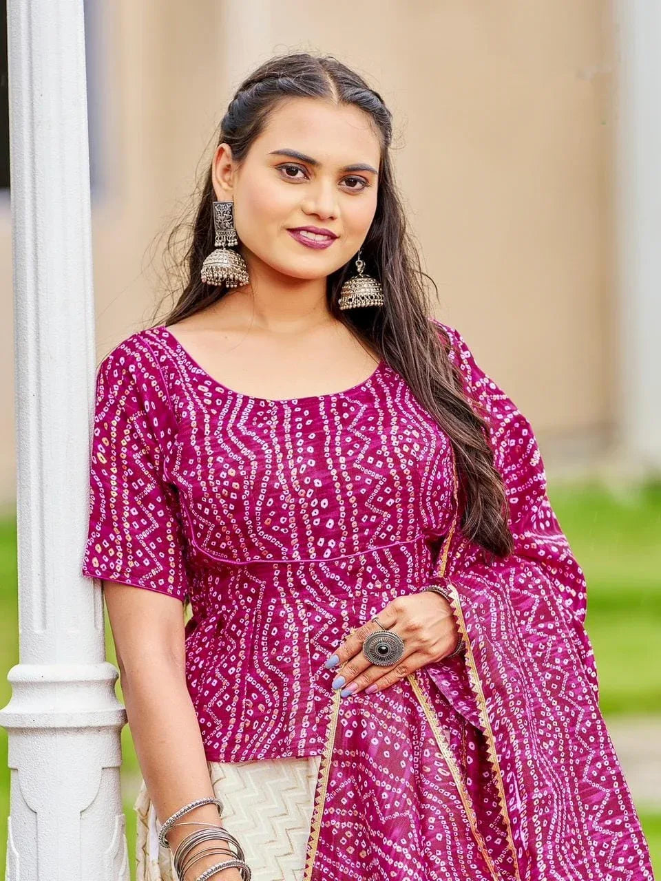Navratri Special Traditional Bandhej Lehenga choli - Anant Exports
