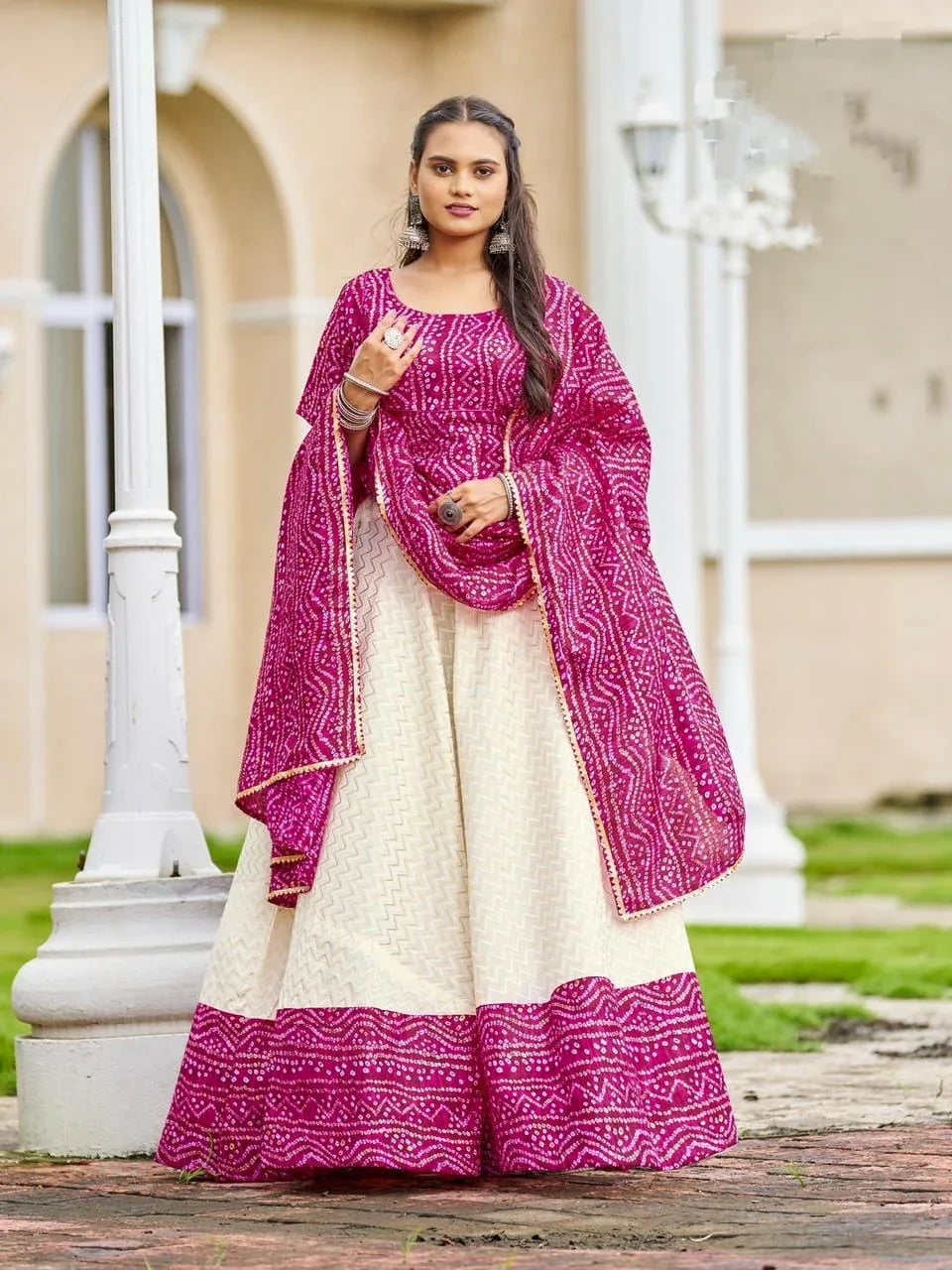 Navratri Special Traditional Bandhej Lehenga choli - Anant Exports