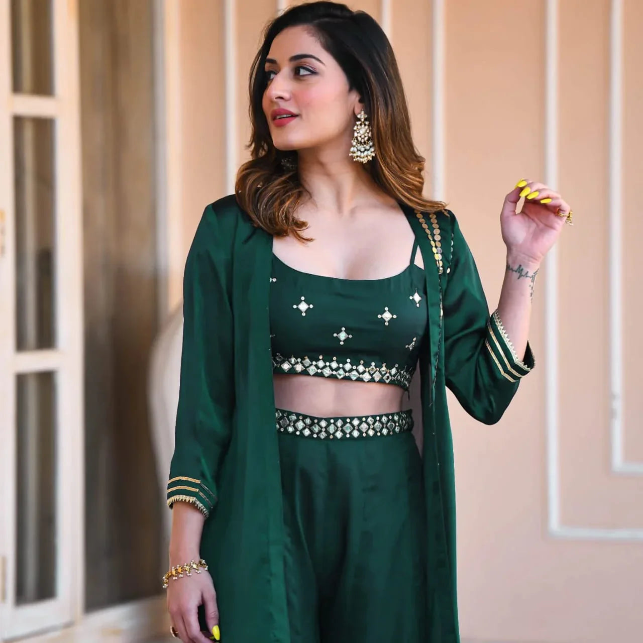 Designer Ethnic Wear Sharara Suit