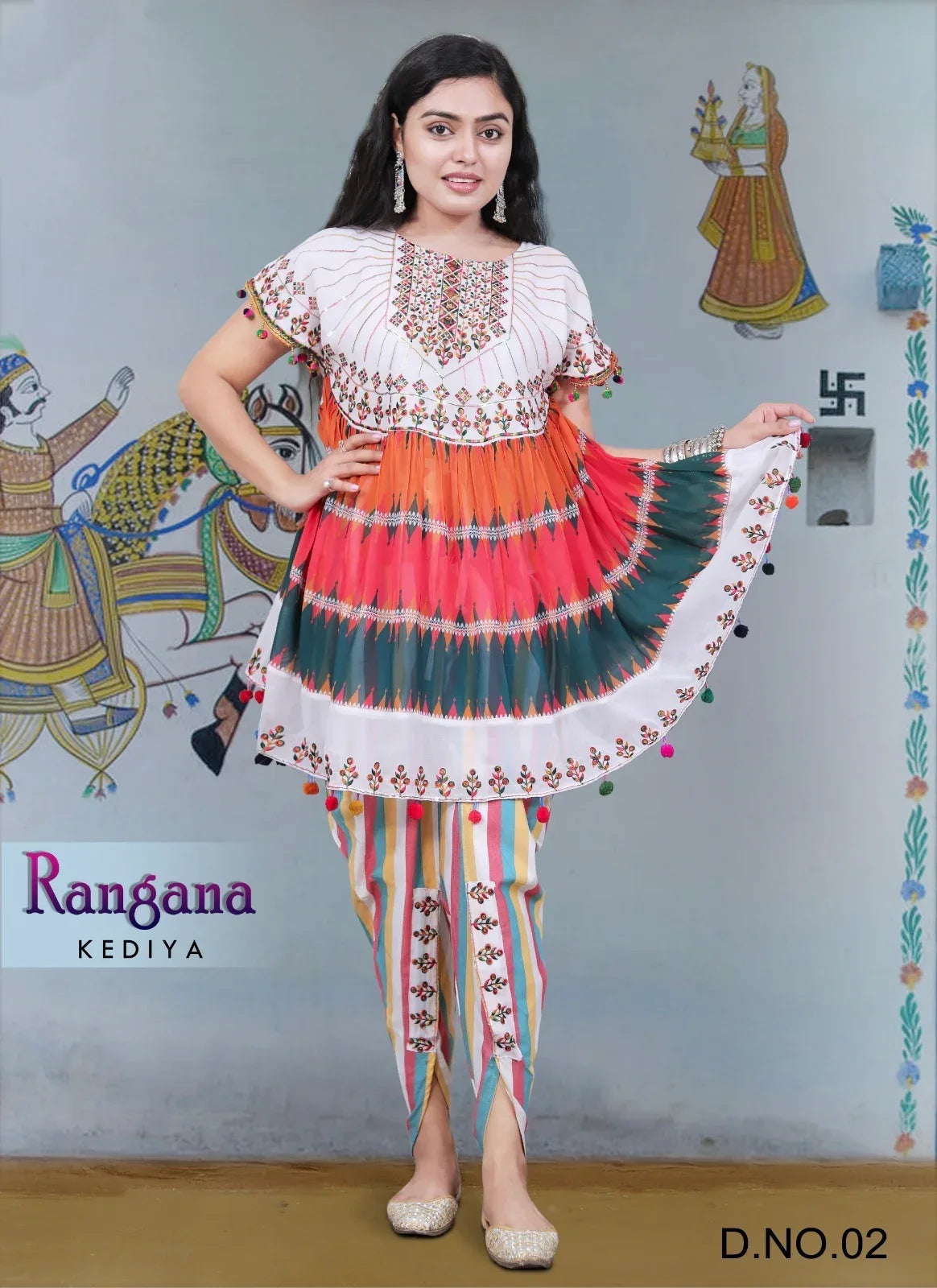 Traditional Navratri Festival Rangana Kediya Dress - Anant Exports