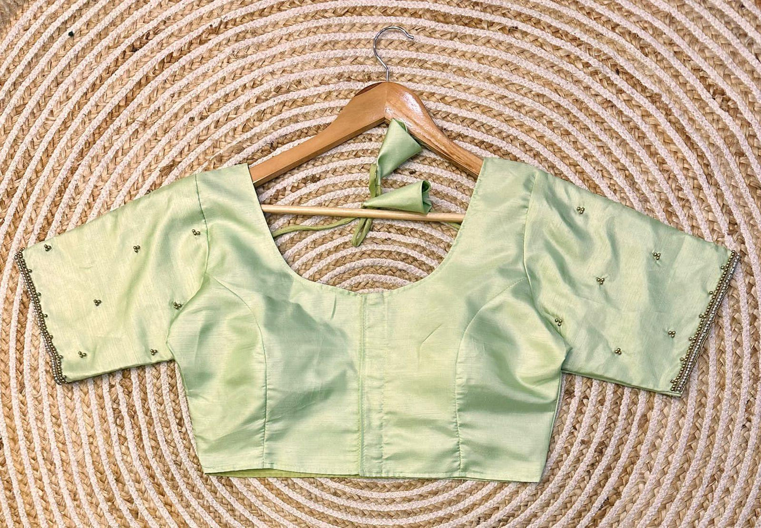 Beautiful Designer Golden Handcrafted Blouse - Anant Exports