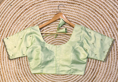 Beautiful Designer Golden Handcrafted Blouse - Anant Exports