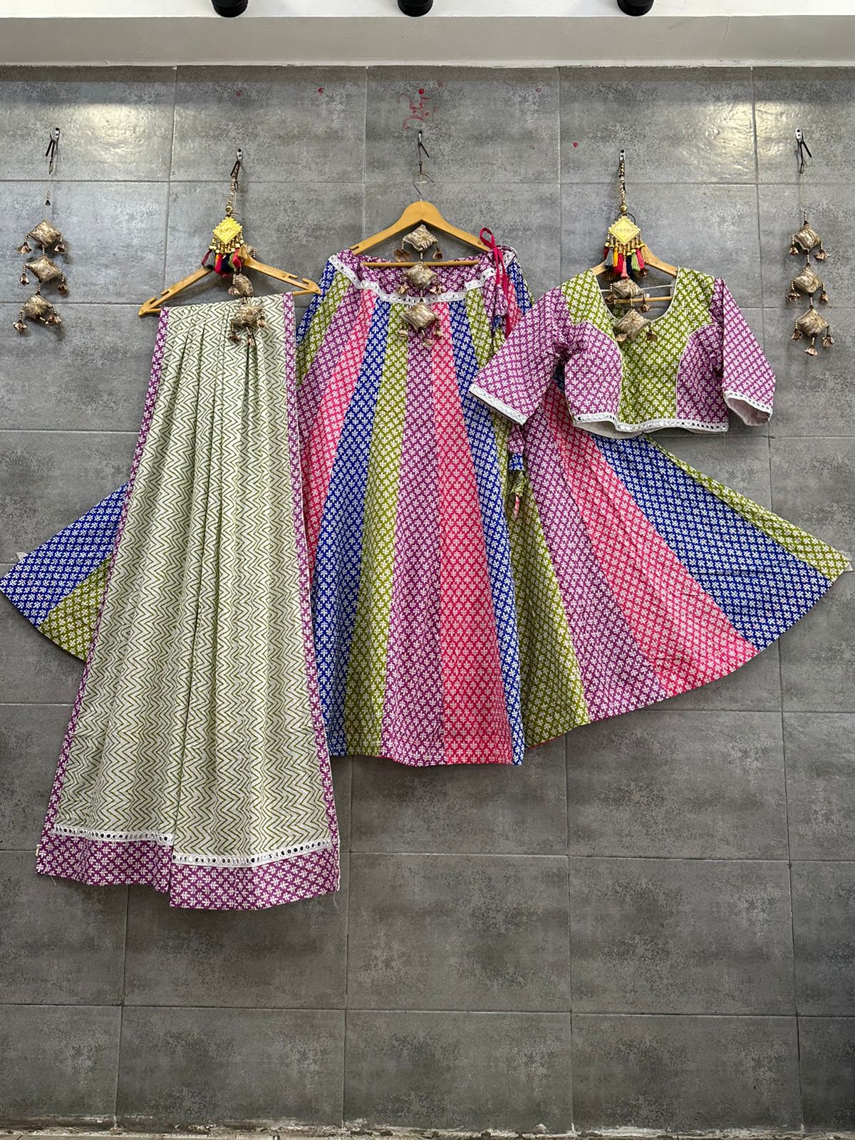Beautiful Camric Cotton Chaniya Choli with Fancy Dupatta.