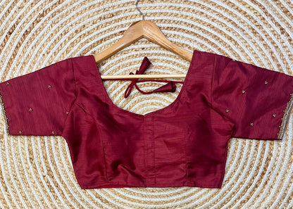 Beautiful Designer Golden Handcrafted Blouse - Anant Exports
