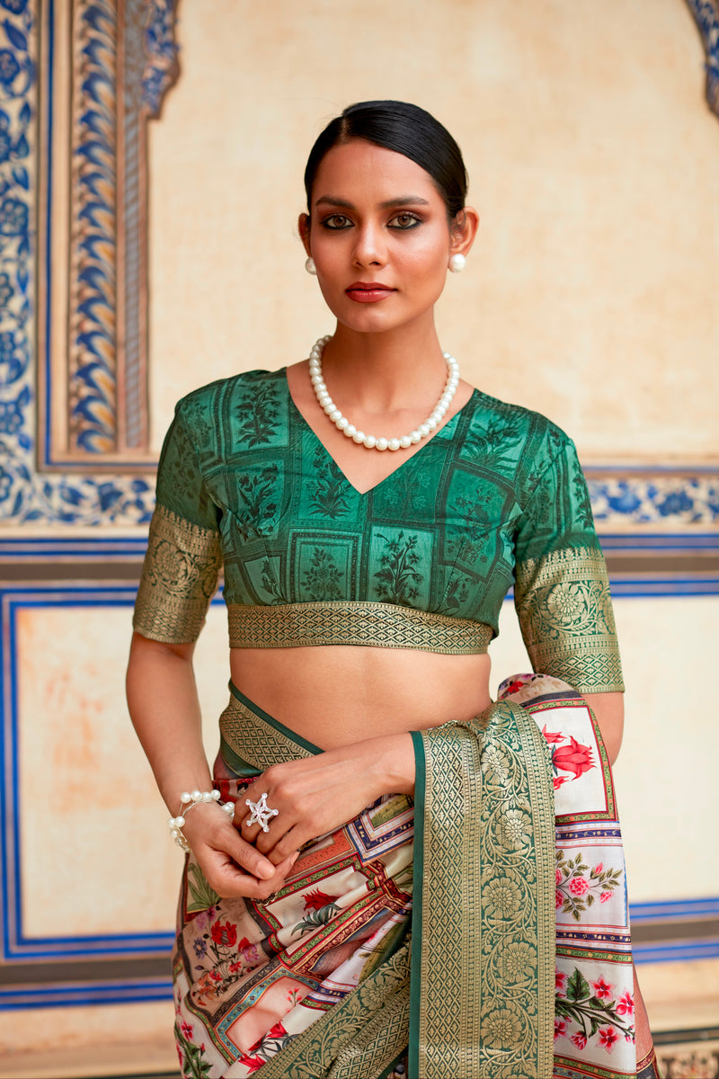 Luxurious Designer Saree in Dola Viscose for Special Occasions