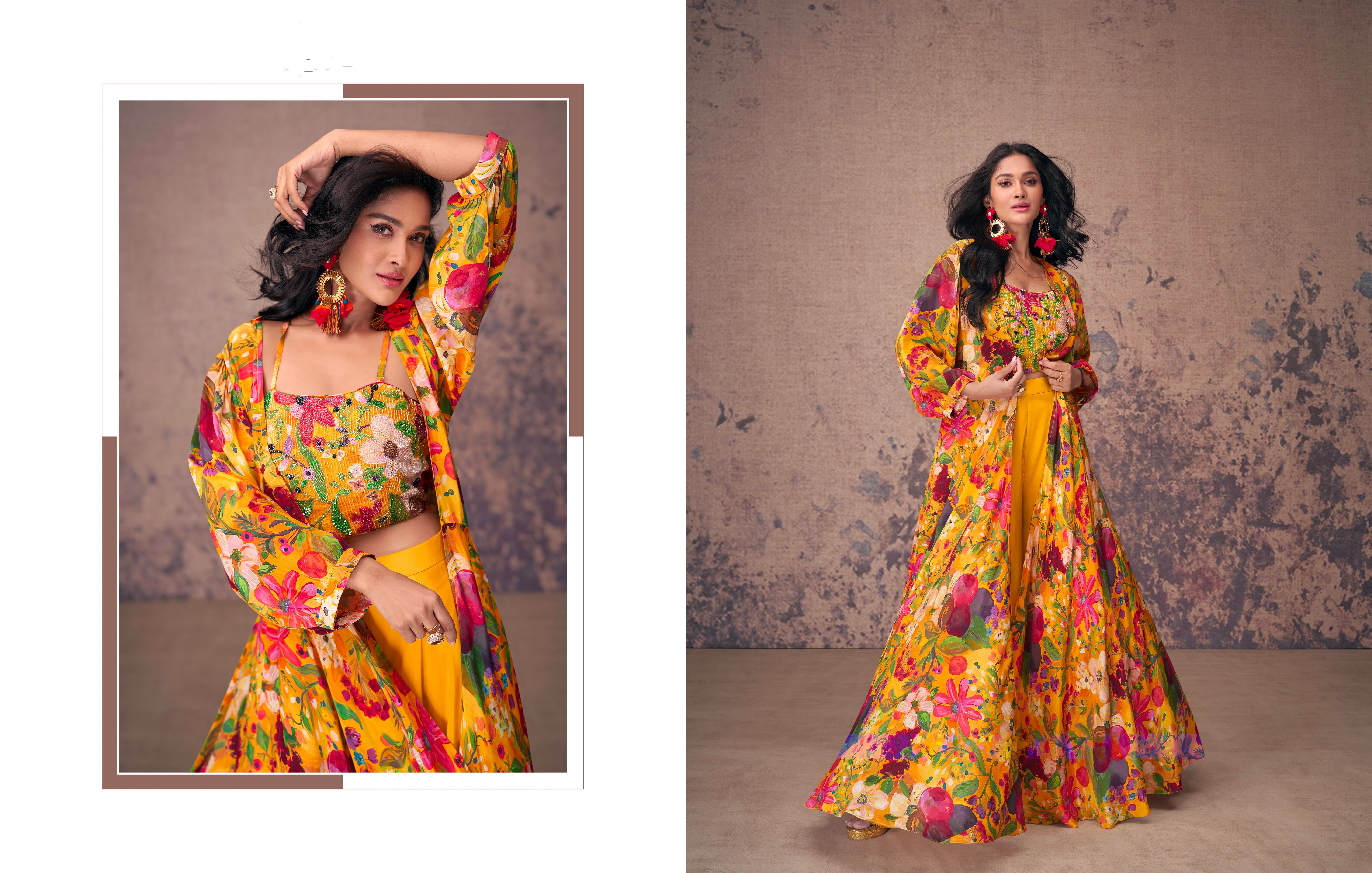 Beautiful Designer Occasion Wear Indo Western Dress