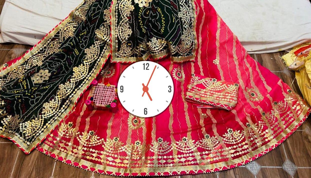 Rajsthani Traditional Rajputi Pure Kota Doriya Lehenga Choli. - Anant Exports