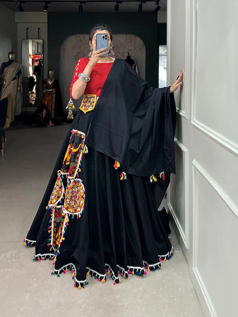 Navratri Special Traditional Bandhej Lehenga choli Dno 1657 - Anant Exports