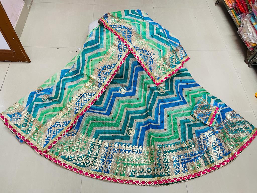 Rajasthani Traditional Bandhej Lehenga Chunni - Anant Exports