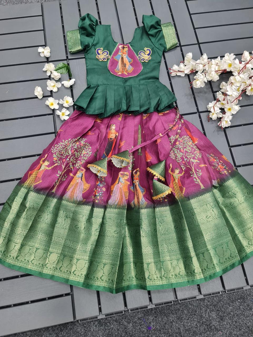 Navratri Traditional Kid's Lehenga Choli