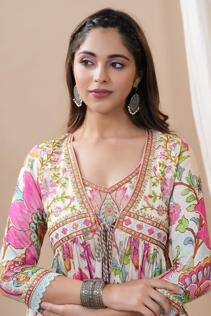 Beautiful Party Wear Designer Rajwadi Shurg Suit - Anant Exports