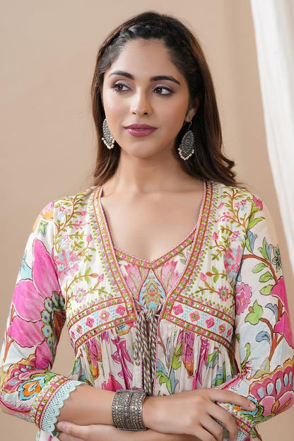 Beautiful Party Wear Designer Rajwadi Shurg Suit - Anant Exports