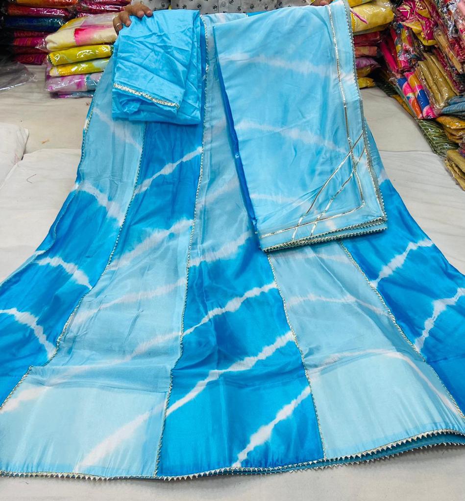 Rajsthani Lehriya Multi colourful design Lehenga Choli