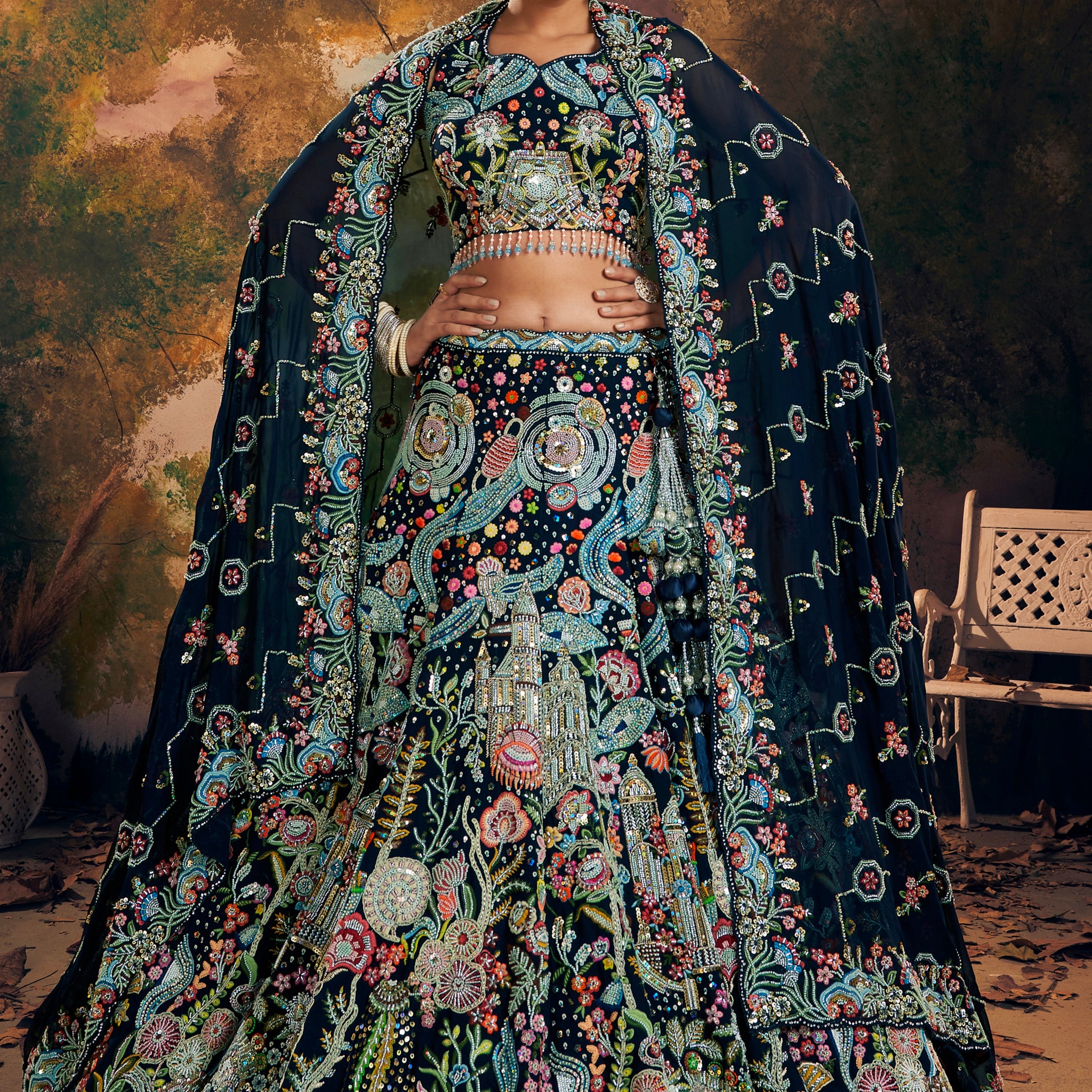 Beautiful Designer Wedding Wear Latest Bridal Lehenga Choli