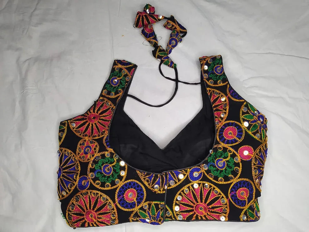 Navratri Fancy Deep Neck Party Wear Blouse - Anant Exports