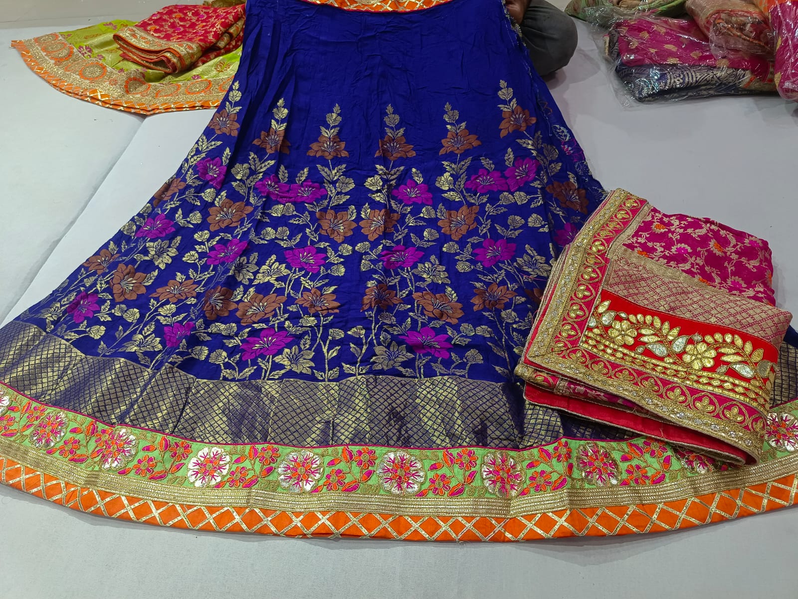 Rajsthani Traditional Rajputi Pure Upada Silk Lehenga Choli